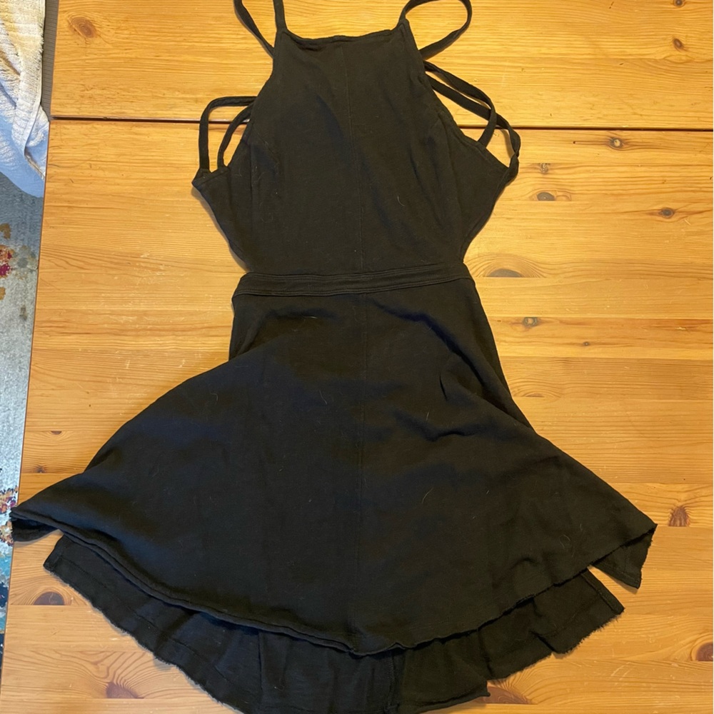 Free People Black Strappy Dress